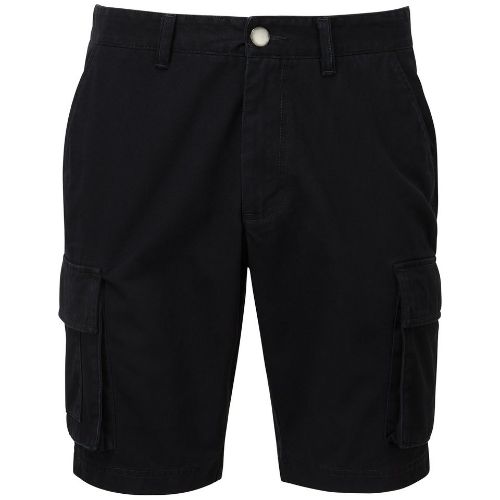 Asquith & Fox Men's Cargo Shorts Black